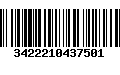 Código de Barras 3422210437501