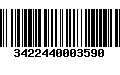 Código de Barras 3422440003590