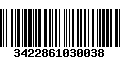 Código de Barras 3422861030038