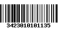 Código de Barras 3423010101135