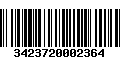 Código de Barras 3423720002364