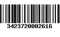 Código de Barras 3423720002616