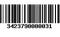 Código de Barras 3423790000031