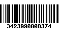 Código de Barras 3423990000374