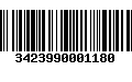 Código de Barras 3423990001180