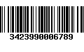 Código de Barras 3423990006789