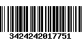 Código de Barras 3424242017751