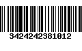 Código de Barras 3424242381012