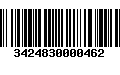 Código de Barras 3424830000462