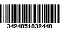 Código de Barras 3424851832448