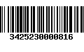 Código de Barras 3425230000816