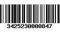 Código de Barras 3425230000847