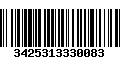 Código de Barras 3425313330083