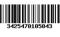 Código de Barras 3425470105043