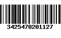 Código de Barras 3425470201127