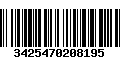 Código de Barras 3425470208195