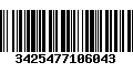 Código de Barras 3425477106043