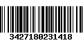 Código de Barras 3427180231418