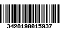 Código de Barras 3428190015937