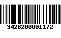 Código de Barras 3428200001172