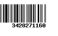 Código de Barras 3428271160