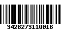 Código de Barras 3428273110016