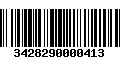 Código de Barras 3428290000413