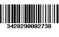 Código de Barras 3428290002738