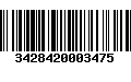 Código de Barras 3428420003475