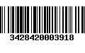 Código de Barras 3428420003918