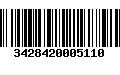 Código de Barras 3428420005110