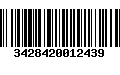 Código de Barras 3428420012439