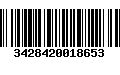 Código de Barras 3428420018653