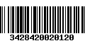 Código de Barras 3428420020120