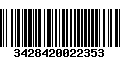 Código de Barras 3428420022353