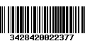 Código de Barras 3428420022377