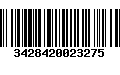 Código de Barras 3428420023275