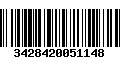 Código de Barras 3428420051148