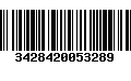 Código de Barras 3428420053289