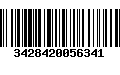 Código de Barras 3428420056341