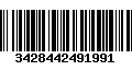 Código de Barras 3428442491991