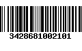 Código de Barras 3428681002101