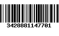 Código de Barras 3428881147701