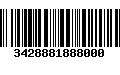 Código de Barras 3428881888000