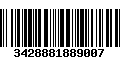 Código de Barras 3428881889007