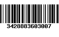 Código de Barras 3428883603007