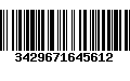Código de Barras 3429671645612