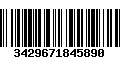 Código de Barras 3429671845890