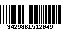 Código de Barras 3429881512049