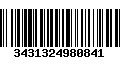 Código de Barras 3431324980841